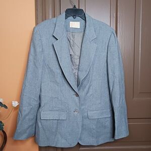 Vintage Pendleton Women's Size 10 Light Grey Blazer Jacket